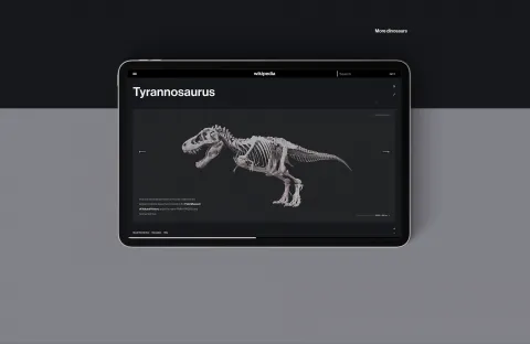Minimalist Mobile and Desktop Web Design Concept for Wikipedia