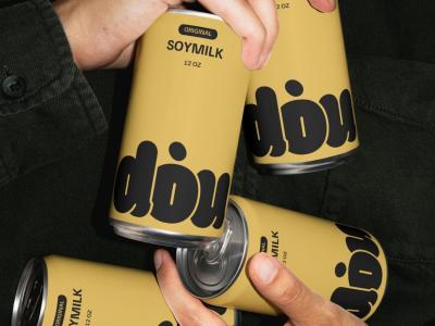 Dou Soymilk: Bold & Minimal Branding and Packaging Design