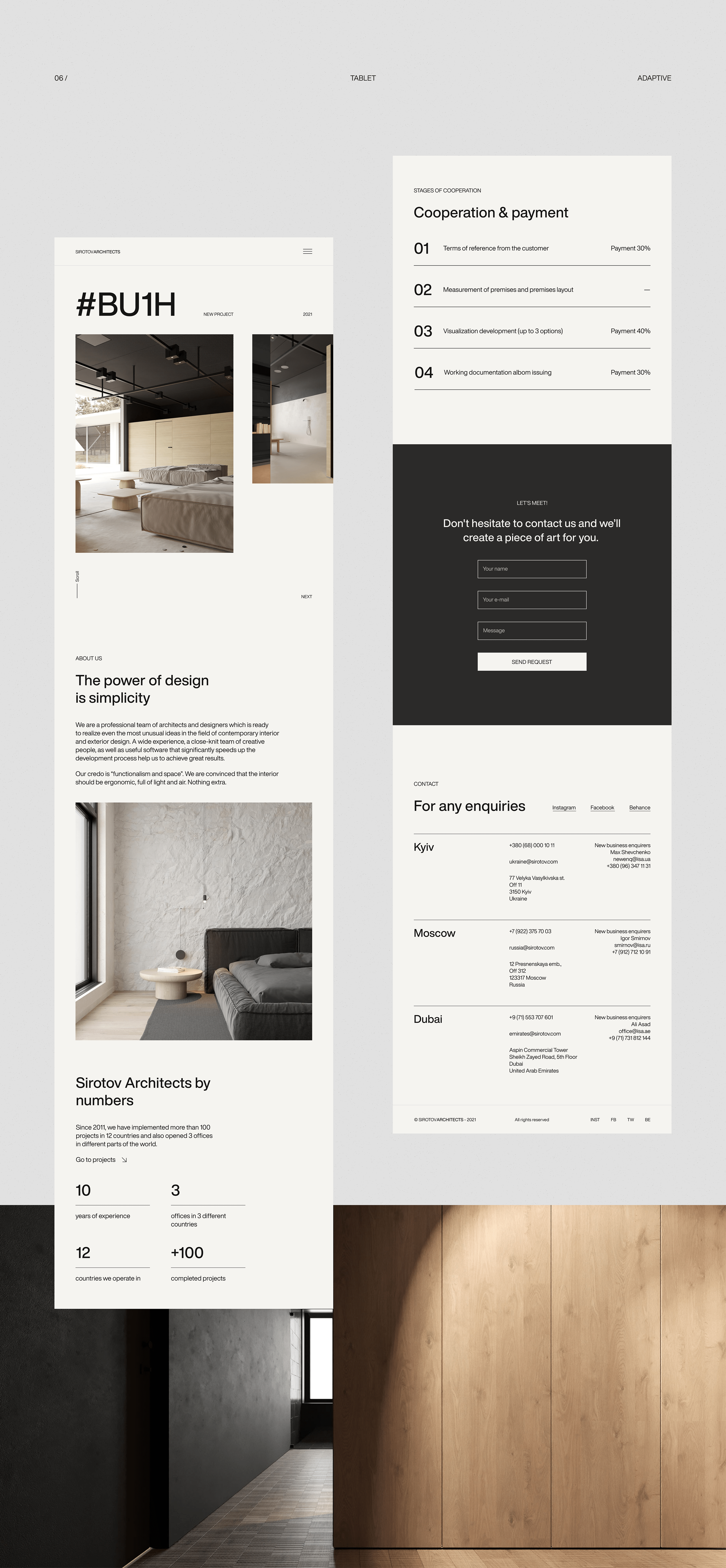 Sirotov Architects — Website Redesign