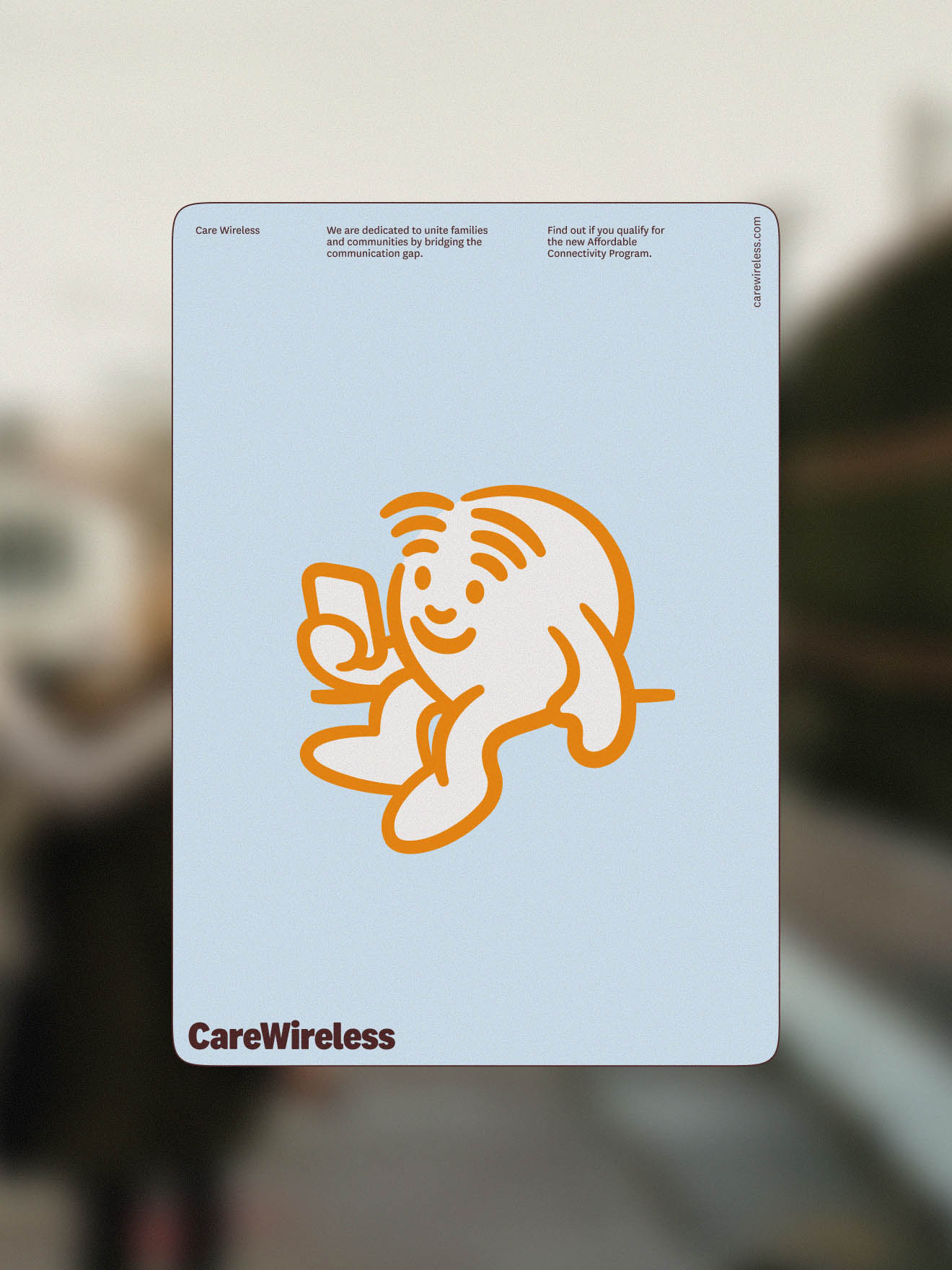 Care Wireless Brand Identity Gives Connectivity a Human Face
