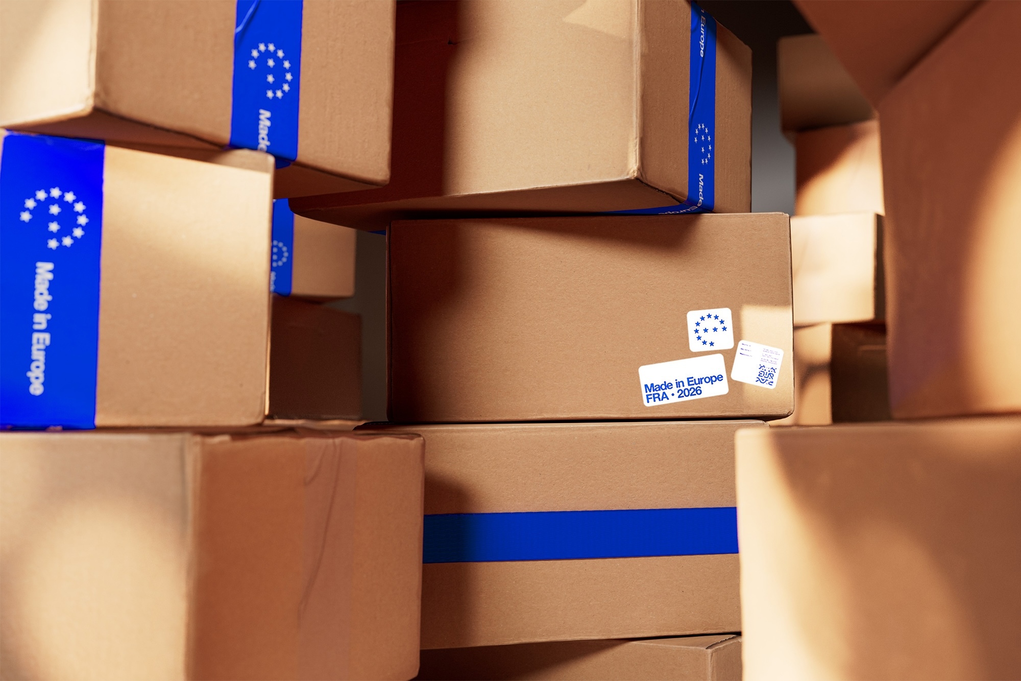 Made in Europe brand identity design by DADA Projects - overview