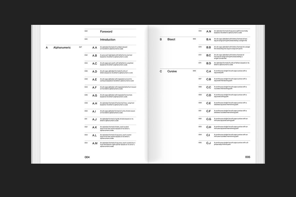 type design system from Alphabetical Playground book by Slanted Publishers
