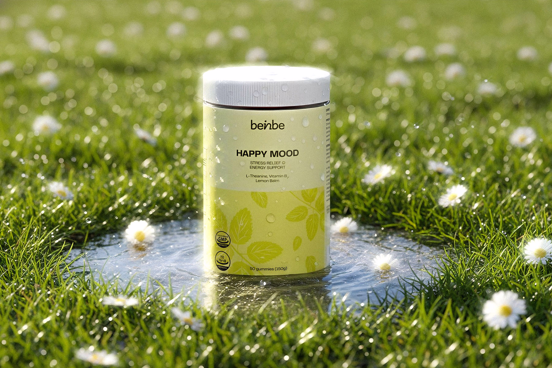 Beinbe branding packaging lifestyle grass photography