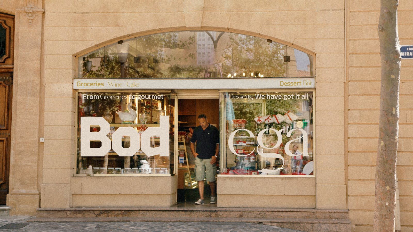 Imagen principal del logotipo de la marca Bodega diseñada por Suin Choi