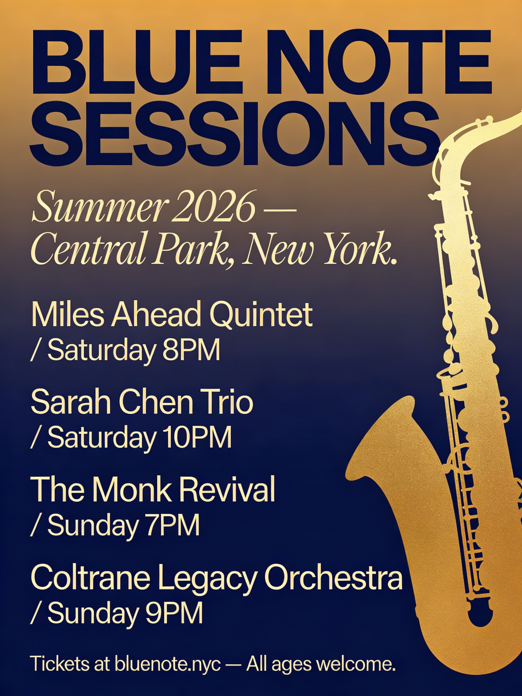 Seedream 5.0 text rendering — multilingual jazz festival poster with precise typography
