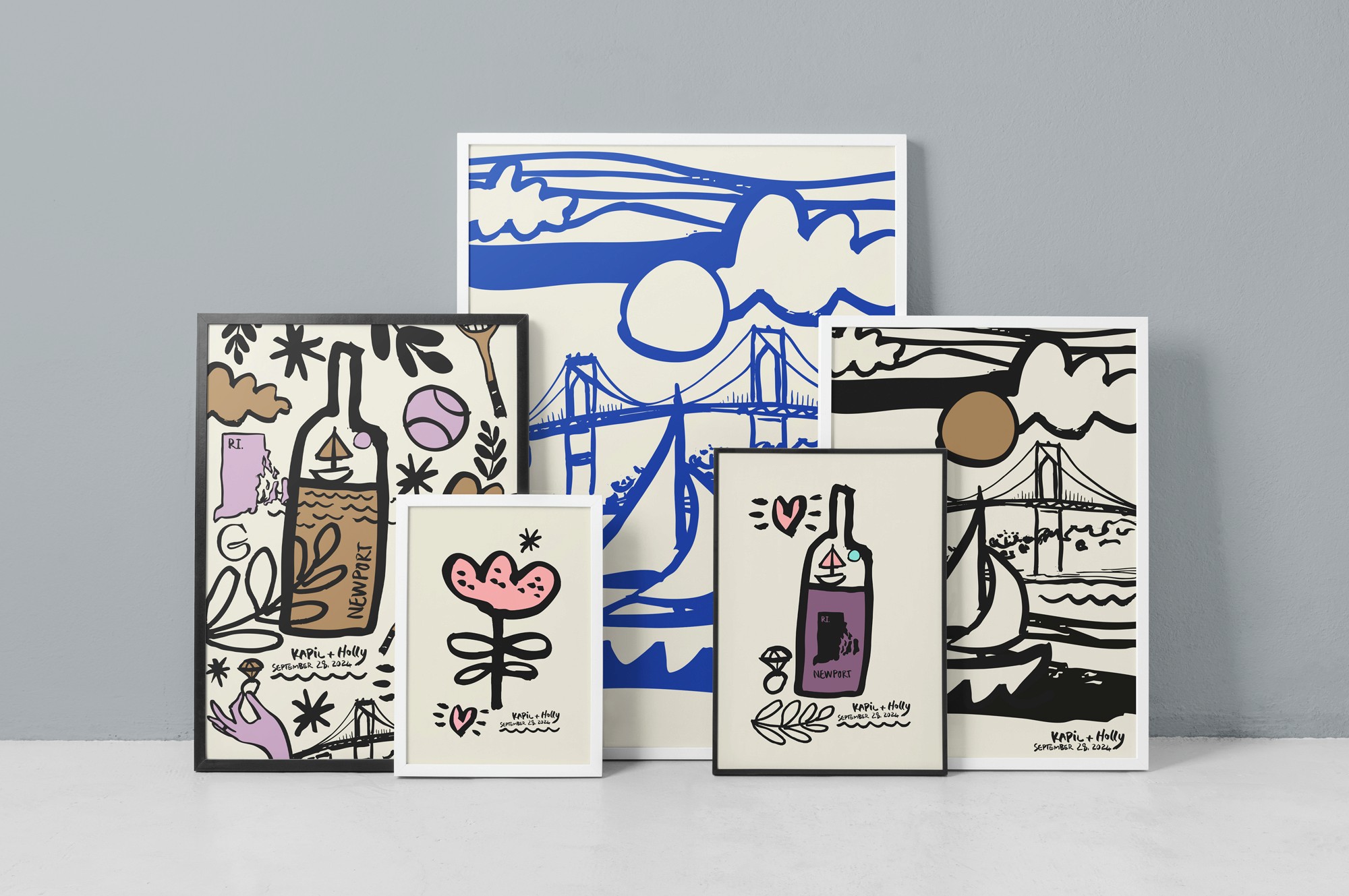 Mike Kus Kapil Holly brand identity design illustration