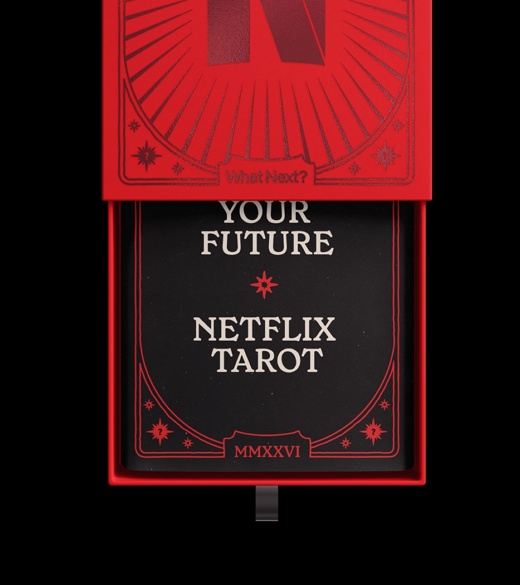 Netflix tarot design system physical box by LOS YORK