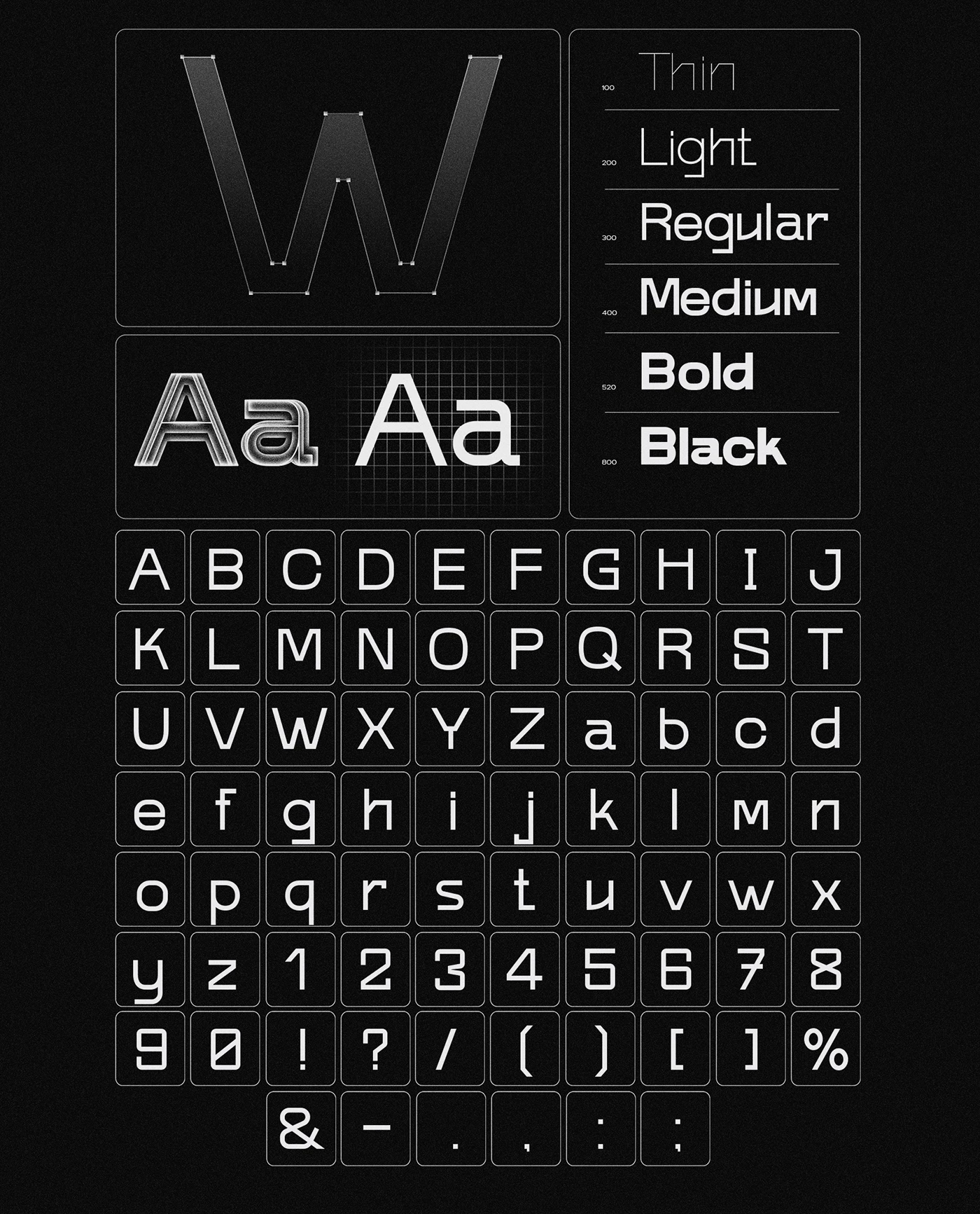 SONKO free font specimen showing brutalist variable type system