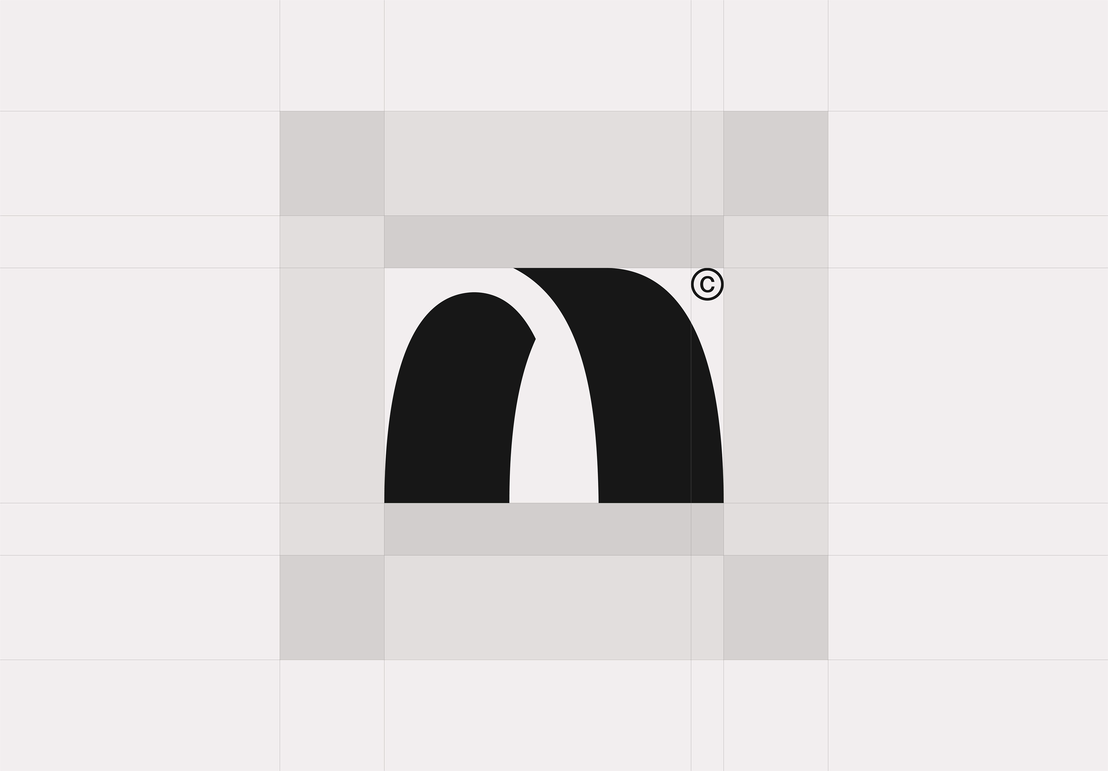 Studio Arch brand identity logo grid construction system