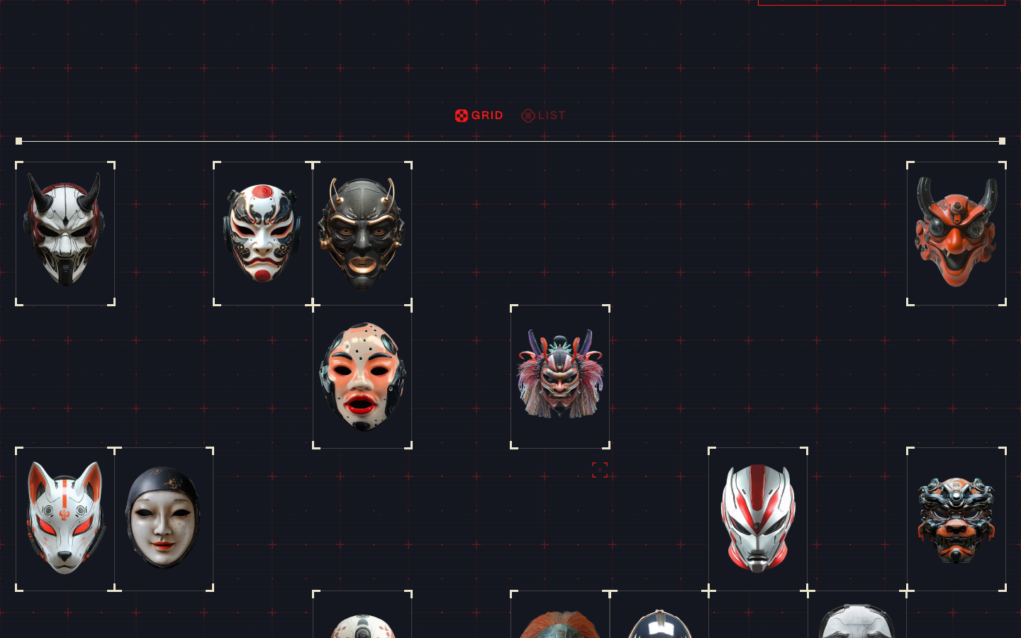 Utopia Tokyo interactive web design 14 Japanese mask grid layout
