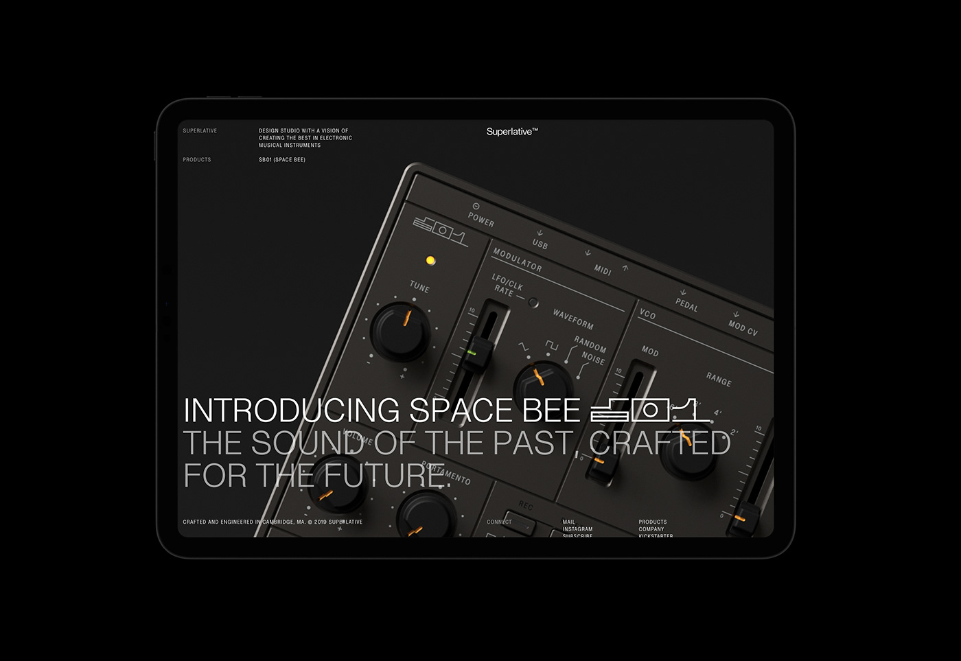 Superlative’s SB01 (Space Bee) — Visual Identity