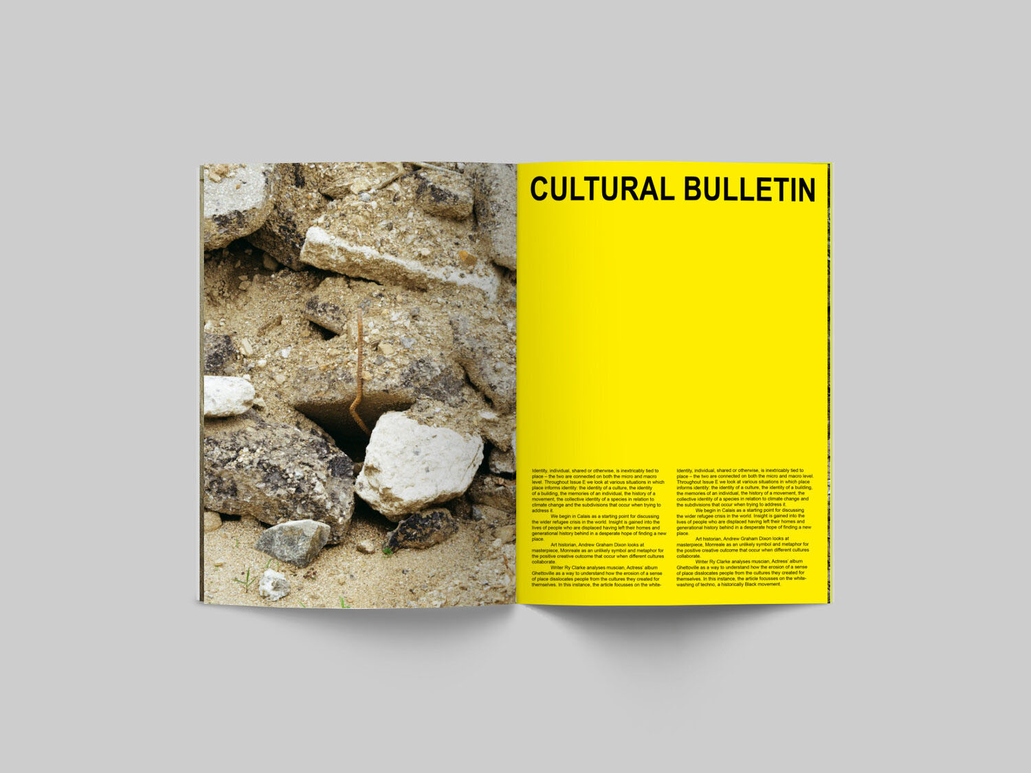 Cultural Bulletin Issue E - Editorial Design