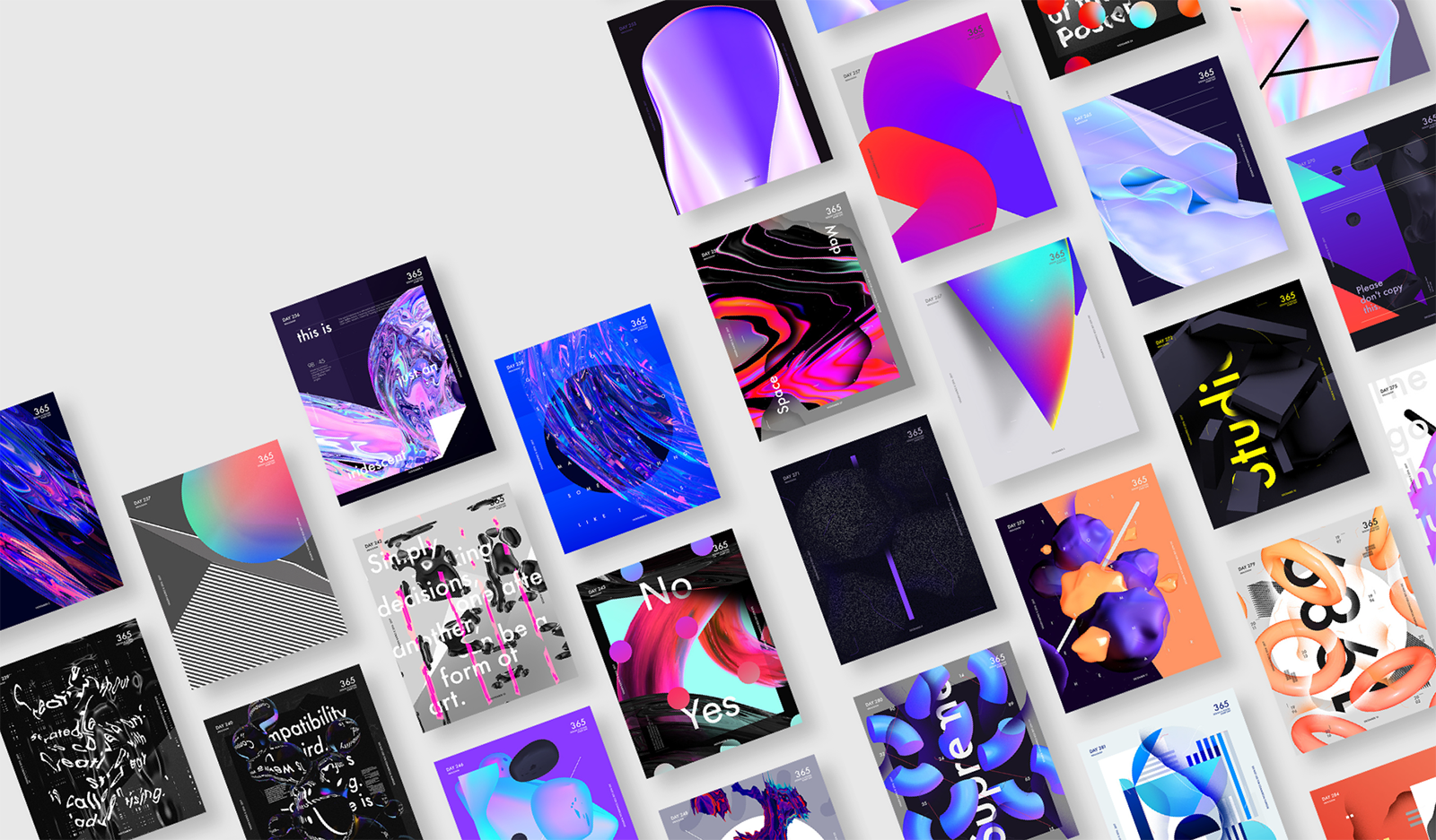 Graphic Design: Baugasm 365 Posters | Abduzeedo | Bloglovin’