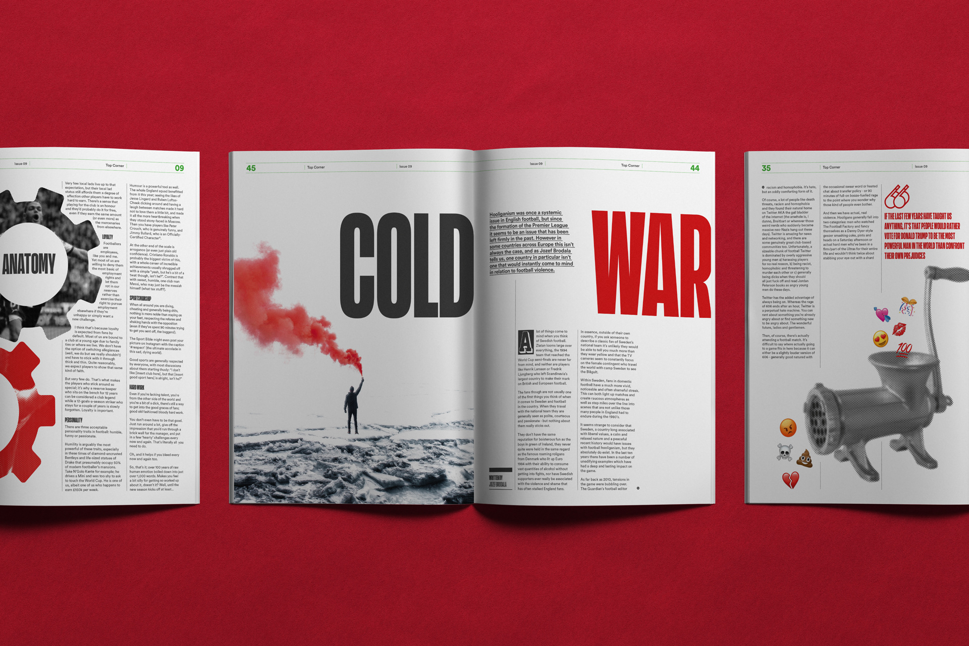 CWorld cup idea #125: Editorial Design for Top Corner Magazine