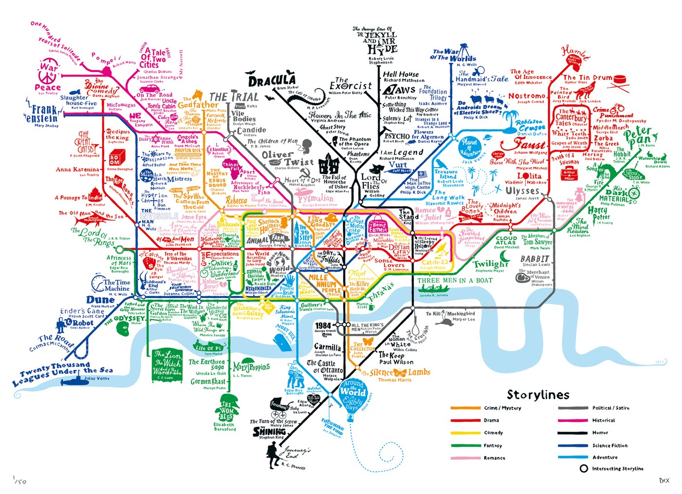 typographic maps of London