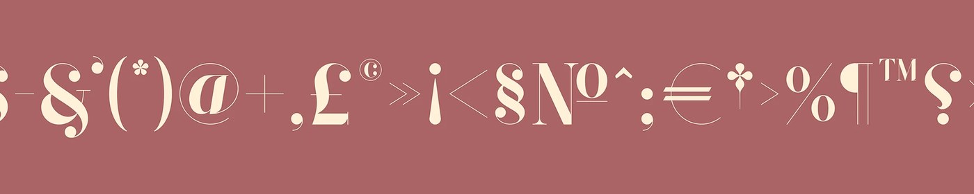 QUENTO Didone display typeface editorial specimen