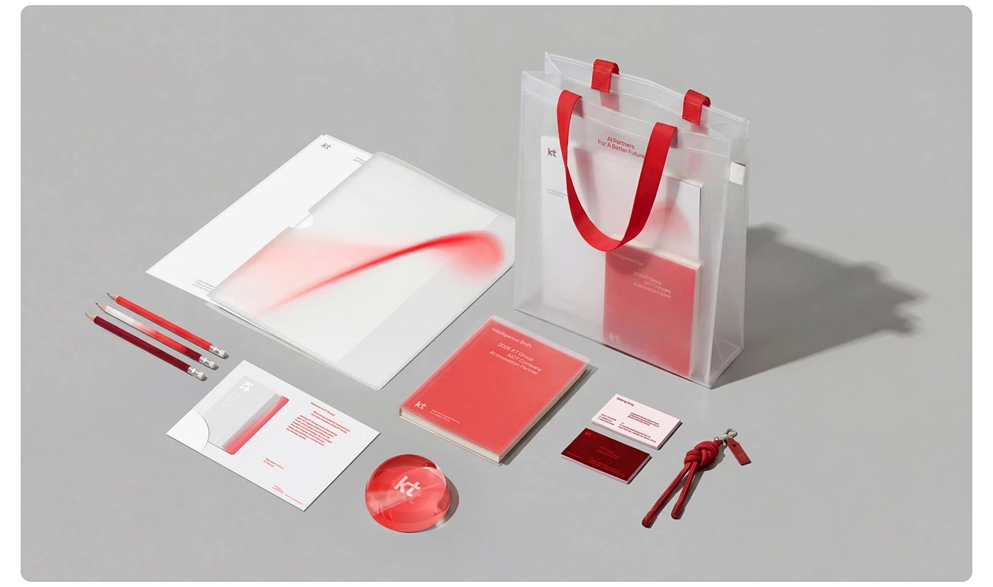 Filial de KT Brand System Design Plus X Imagen corporativa coreana