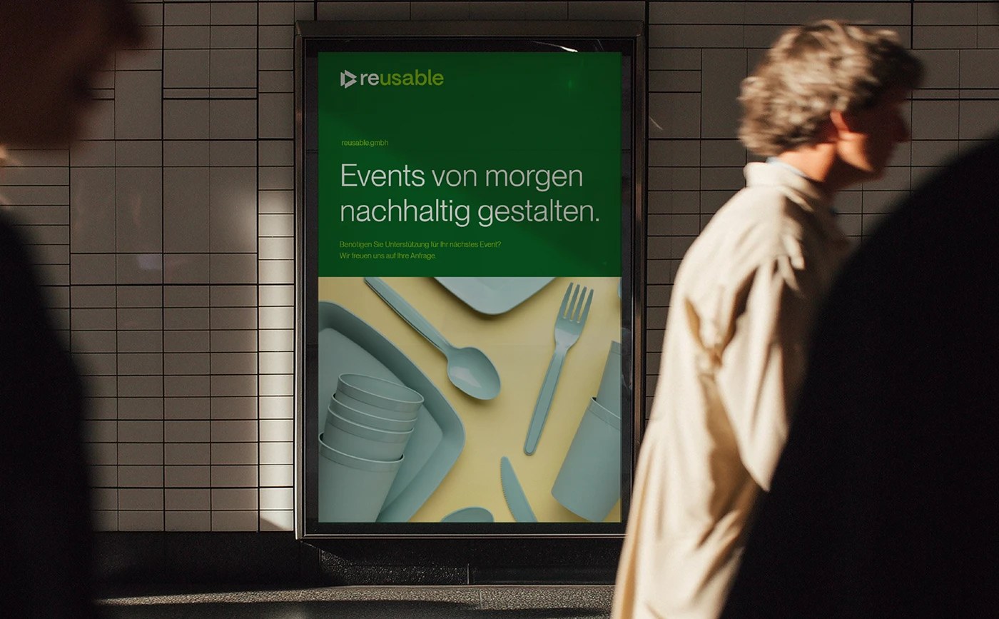 Reusable eco-focused branding web design UI layout