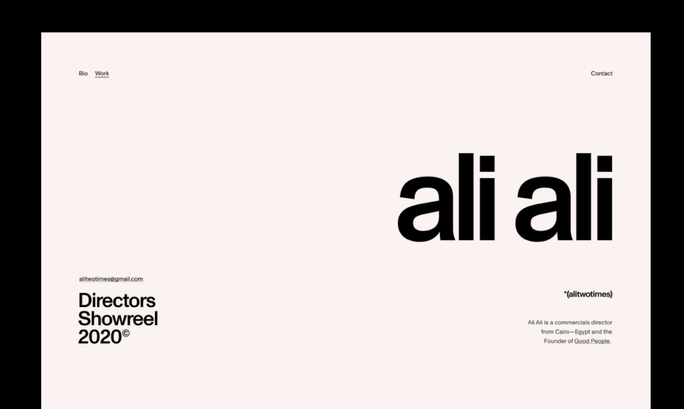 Ali Ali Simple & Well Designed New Site