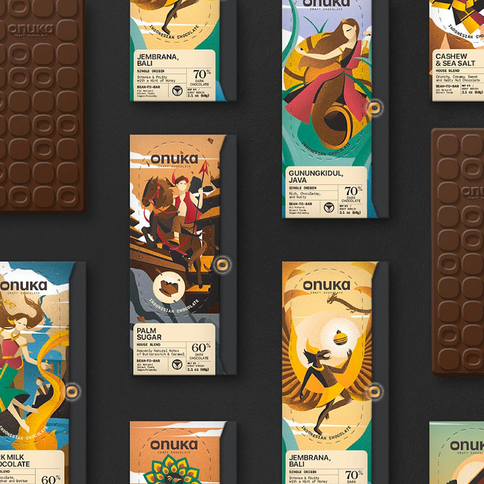Crafting Nature's Delight: EGGHEAD's Packaging and Branding for Onuka Chocolate