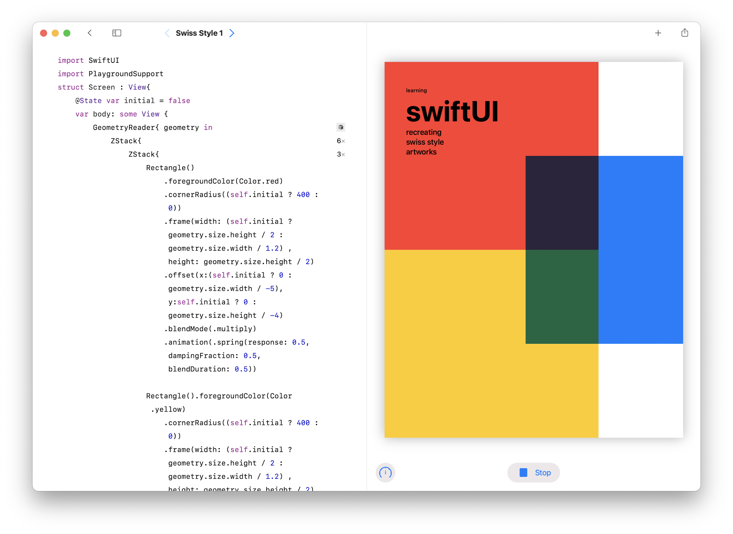 Swiss Style with SwiftUI