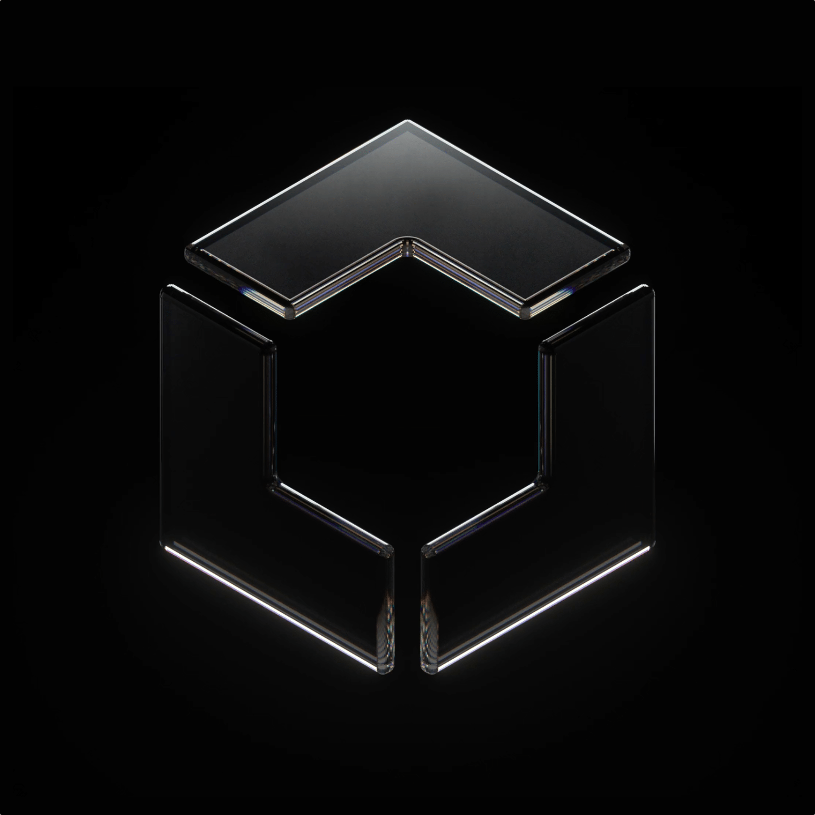 Brand mark, 3D visualization and animation for Tesseract Icons
