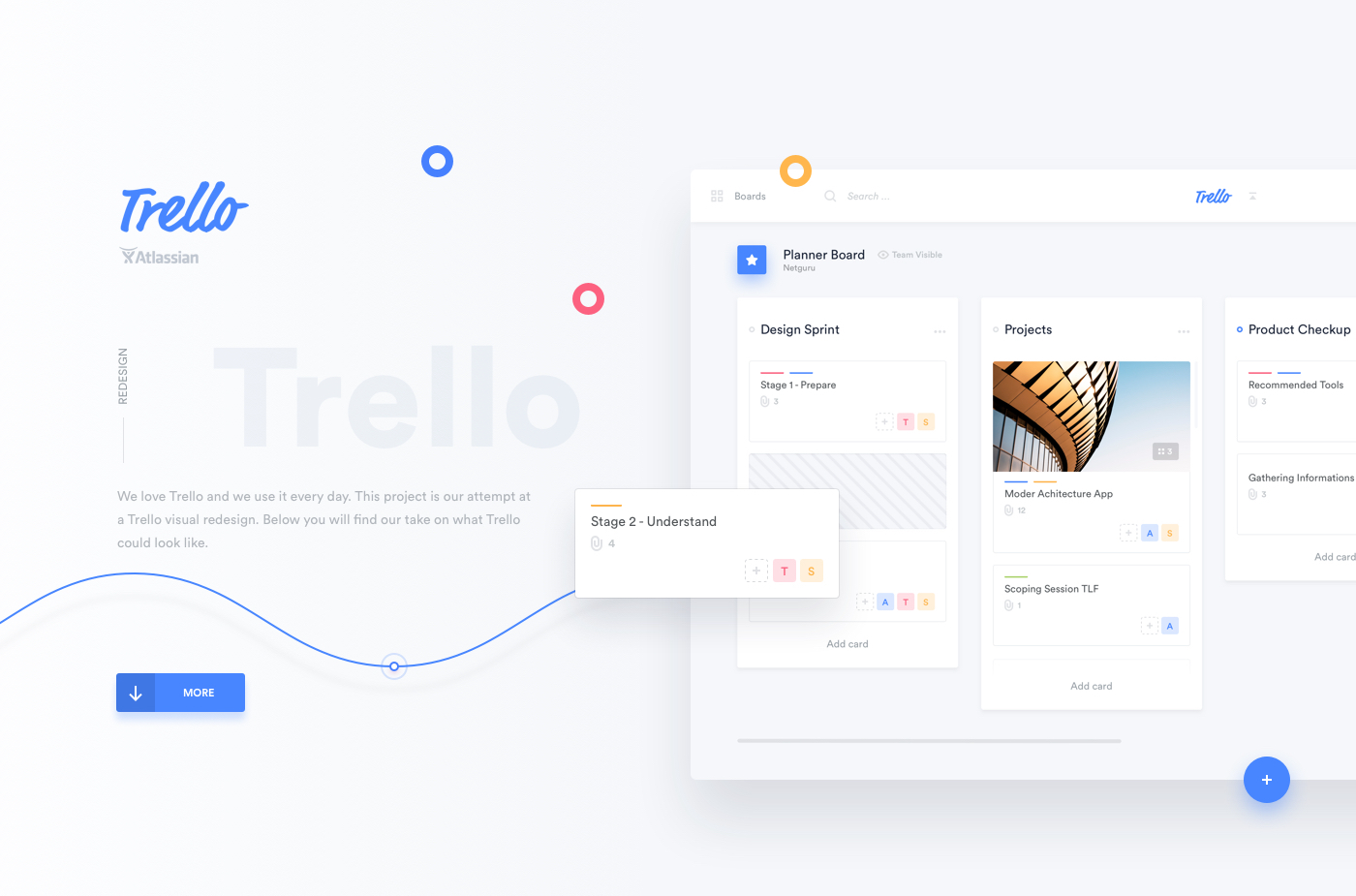 UI Design - Trello Atlassian Redesign Concept