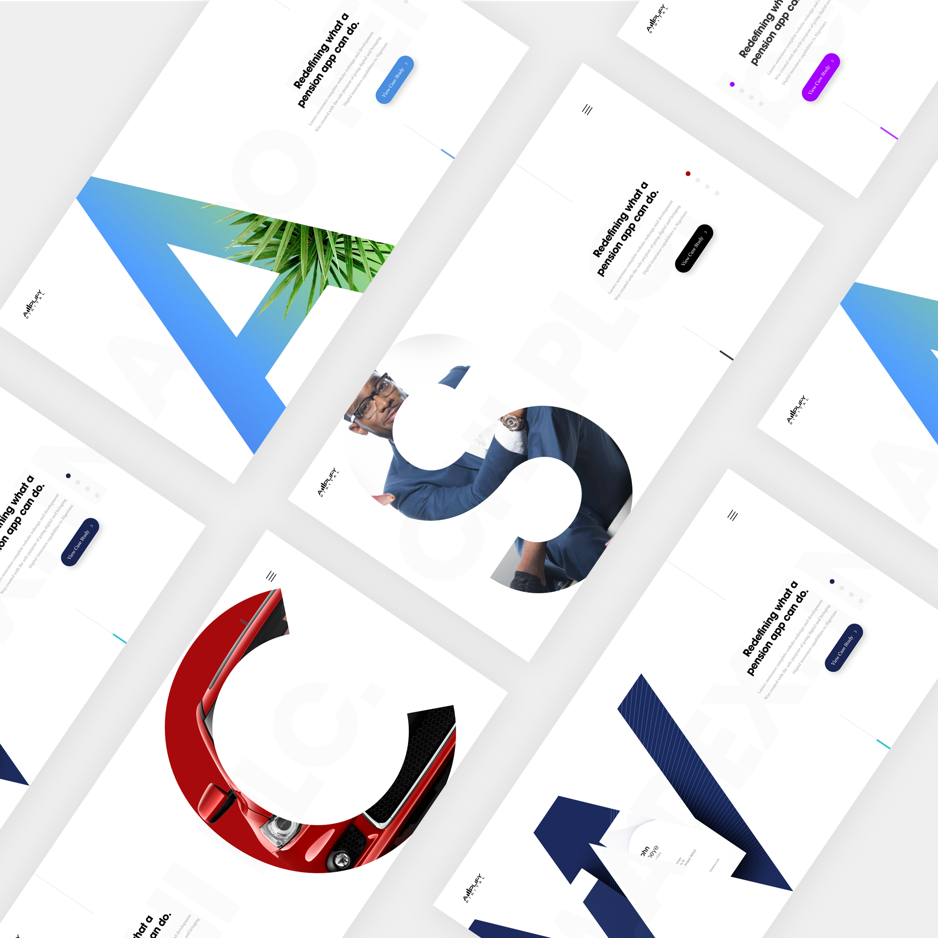 iPhone mockup #418: Case Studies Inspiration: A Roundup by aida pacheva, Henry Kunjumon and more