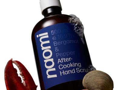 Naomi After-Cooking Hand Scrub: Design, Flavor & Purpose