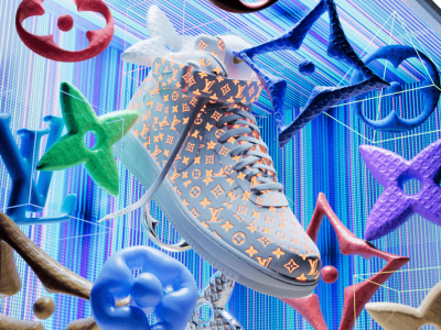 3D billboards to celebrate the reveal of the Louis Vuitton and Nike “Air Force 1” by Virgil Abloh partnership