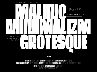 Base Neue — Font Family by Power Type™ Foundry