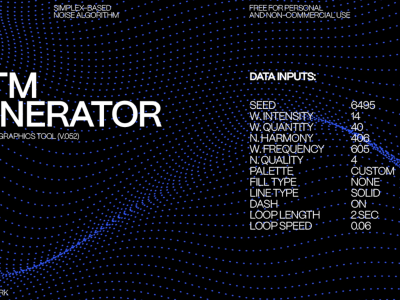 RITM Generator, an interactive tool that generates abstract waveform graphics