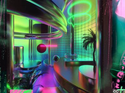 Vibrant 3D dystopian art: exploring Prateek Vatash's digital art