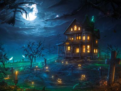 Mikaeli's Halloween ‘Haunted Hollow’: a digital art piece that casts a spooky spell