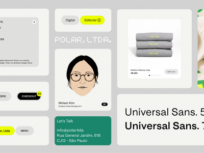 Polar, Ltda.’s portfolio design & visual identity 