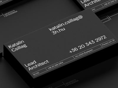 Stylish branding and visual identity for 3H Architects