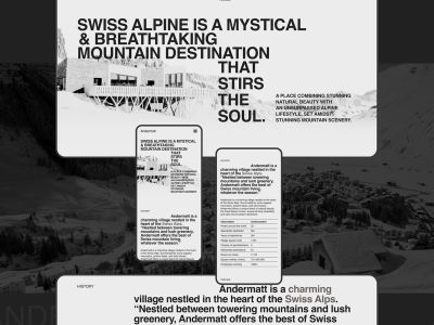 Andermatt Redesign: Modern Web Design Meets Swiss Precision