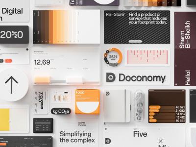 Brand identity and digital design system for Doconomy