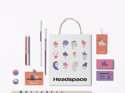 "Unleashing Creativity: Headspace's Unique Art Supply Branding