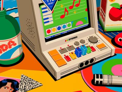 Ardhira Putra's colorful illustration and motion design for AAPI Heritage Month