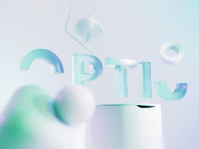 Branding exploring negative space for Optio 