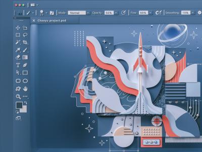 Photoshop 3d interface