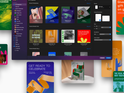 Pixelmator Pro 3.0 makes it easy to create with stunning design templates and mockups