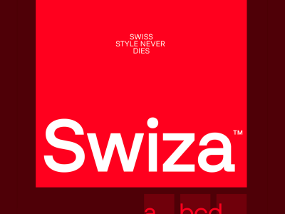 Swiza™: A Modern Take on Swiss Typography