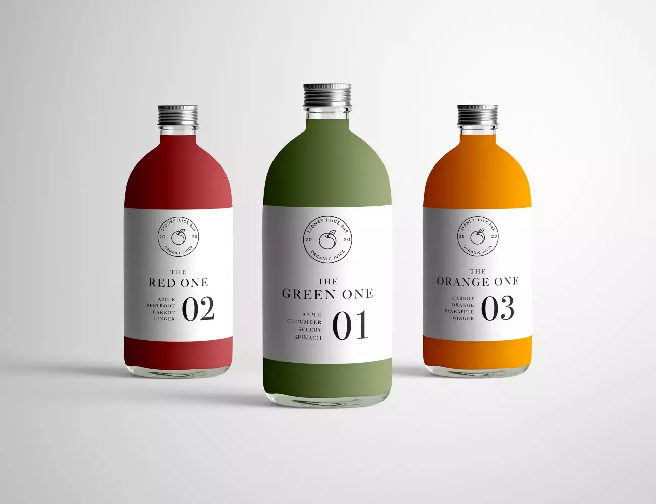 Minimalist & Timeless Branding + Packaging Design of Sydney Juice Bar