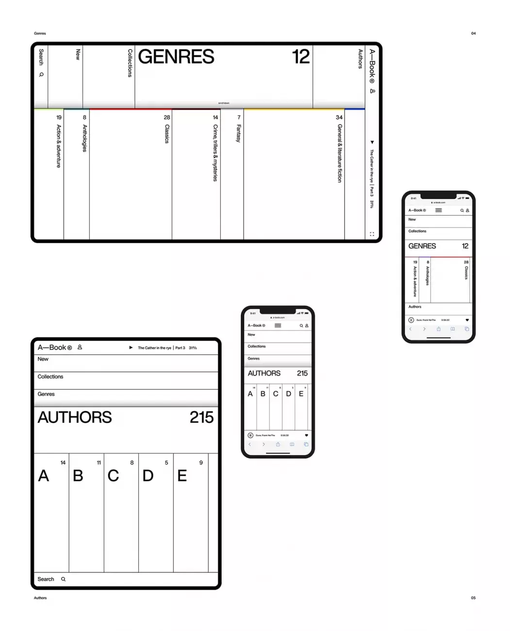 A—Book Modular Web Design Concept