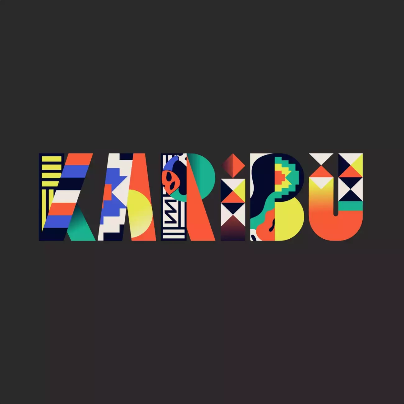 Kenya — colored font based on a modular system