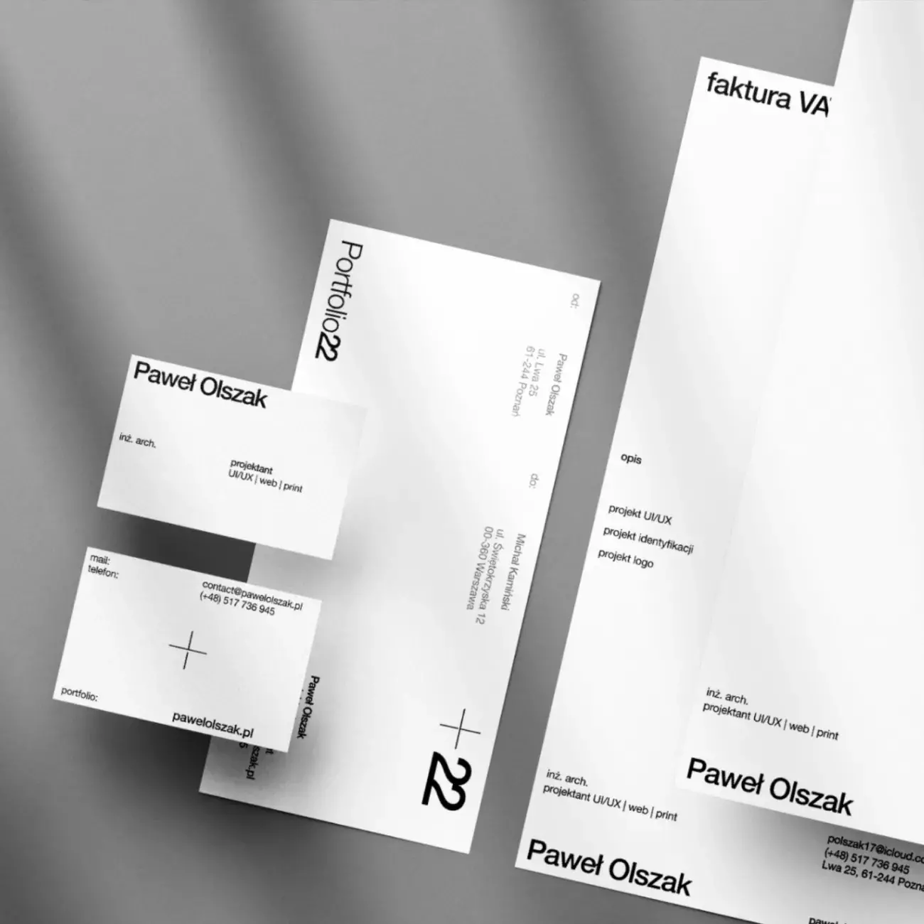 Branding and visual identity project for personal brand
