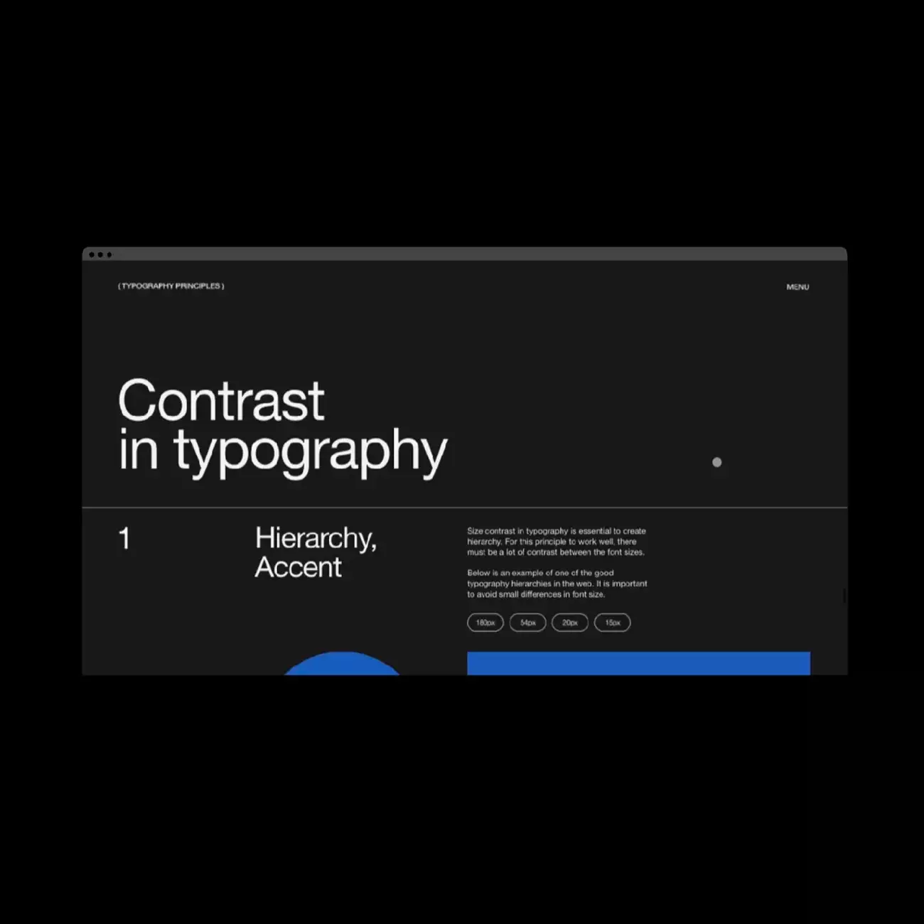 Typography principles by Obys Agency