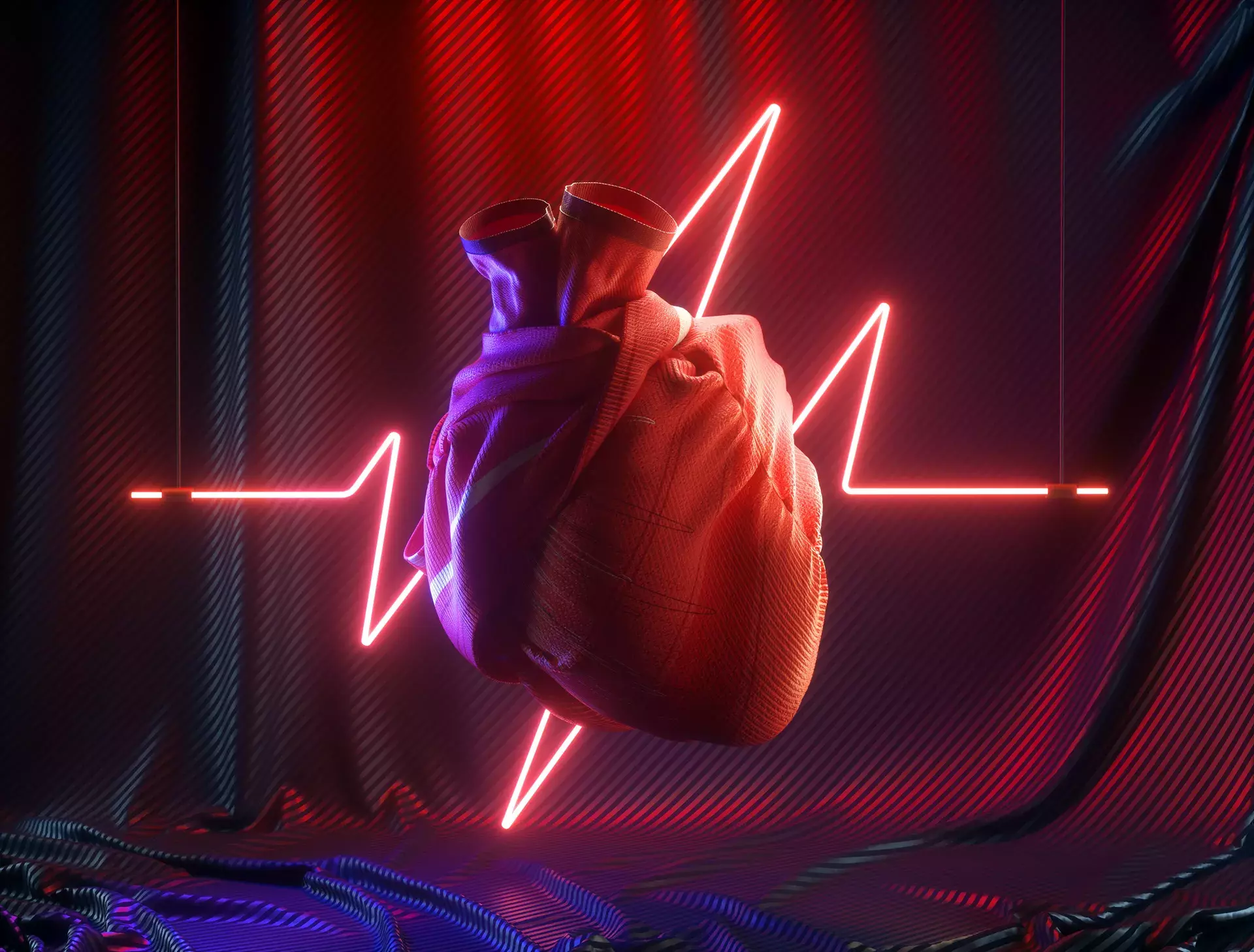 FabricHeart Campaign, living the heartbeats - Animation & Cinema 4D 